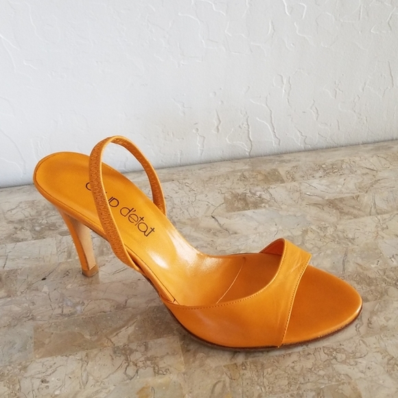 coup detat Shoes - Tangerine Heels